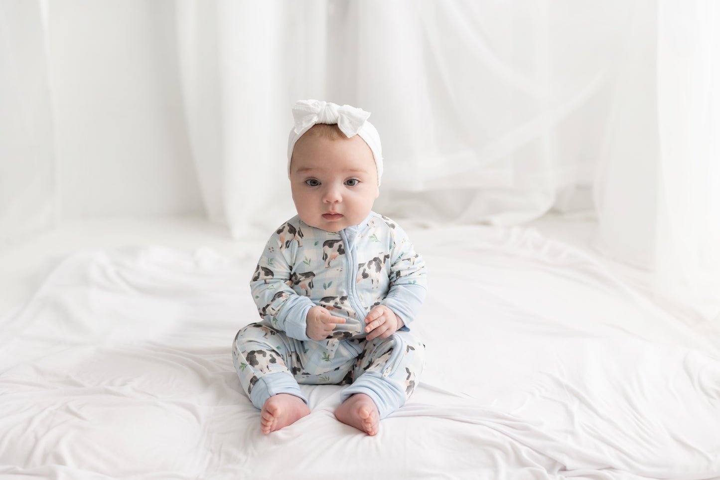 Moo-d for Cuddles π | Bamboo Zip Suit