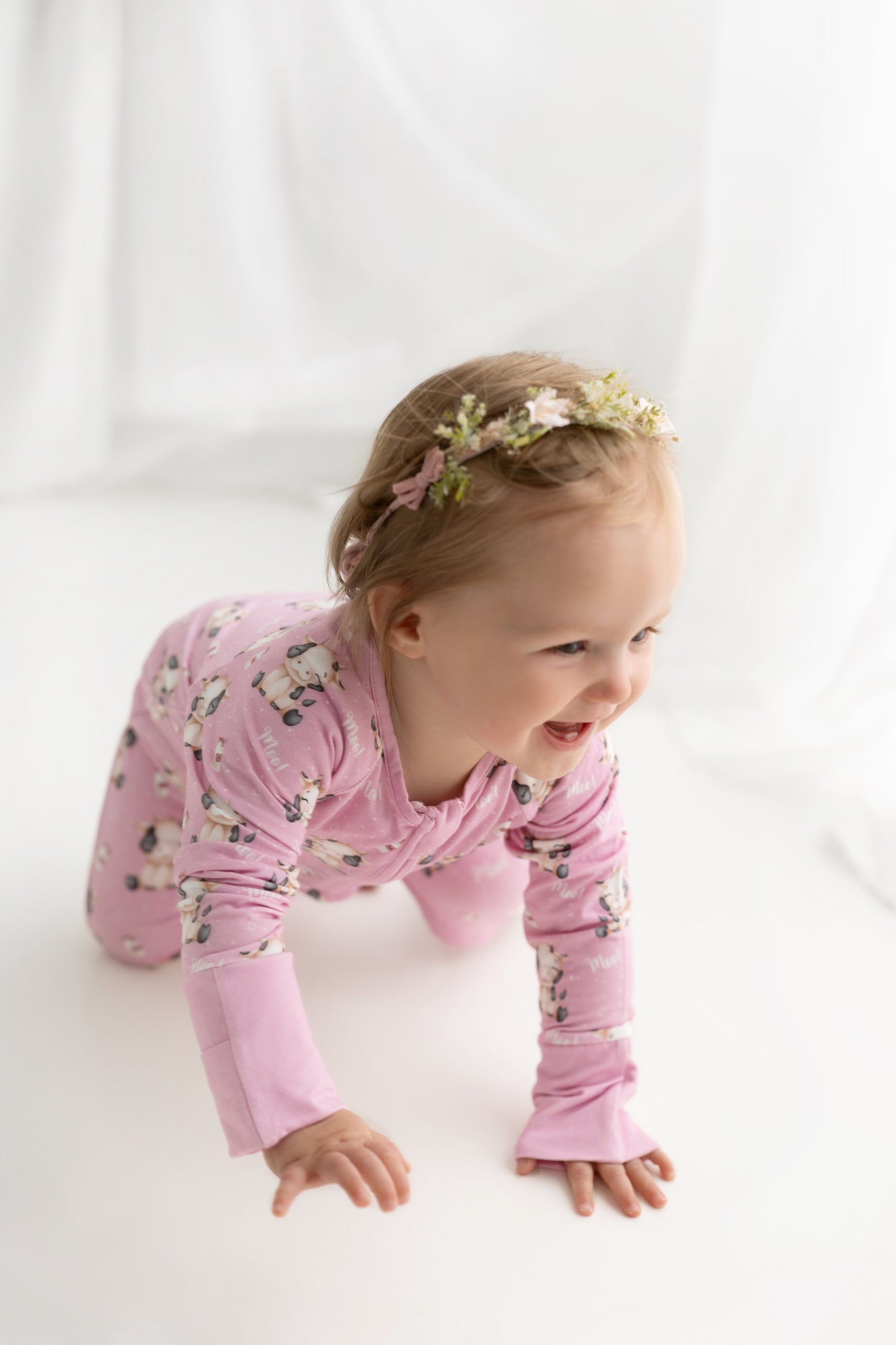 Moo & Milk 🍼 | Bamboo Zip Suit