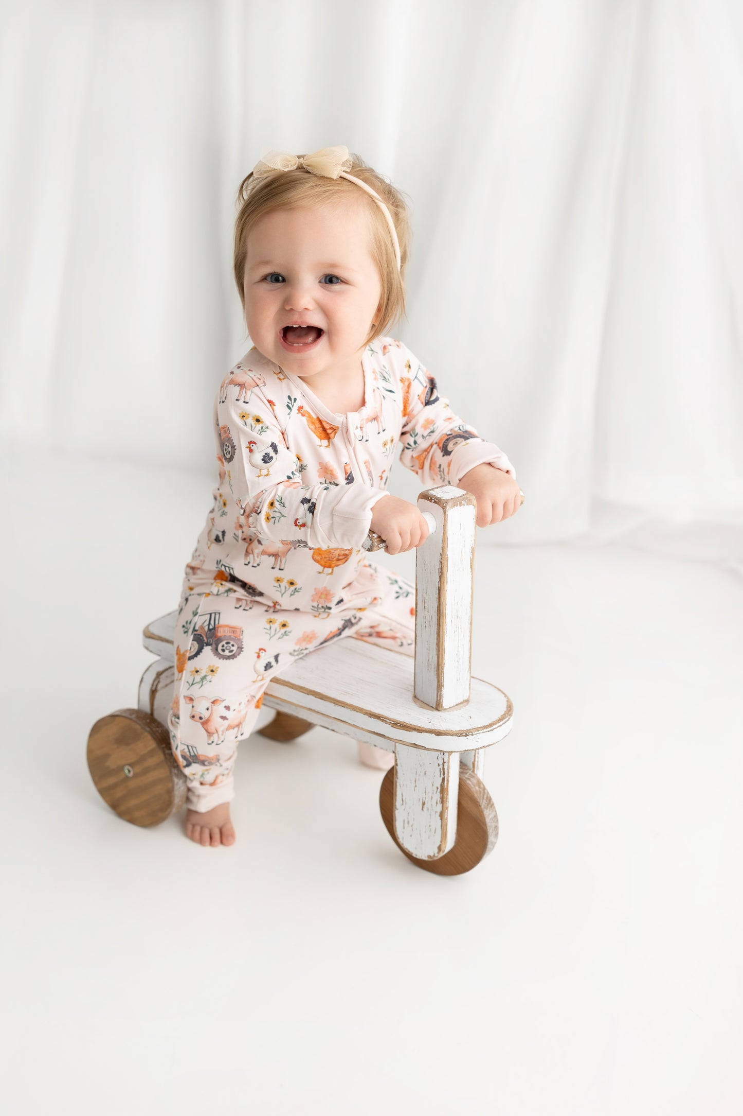 Little Farmer 🌸 | Bamboo Zip Suit