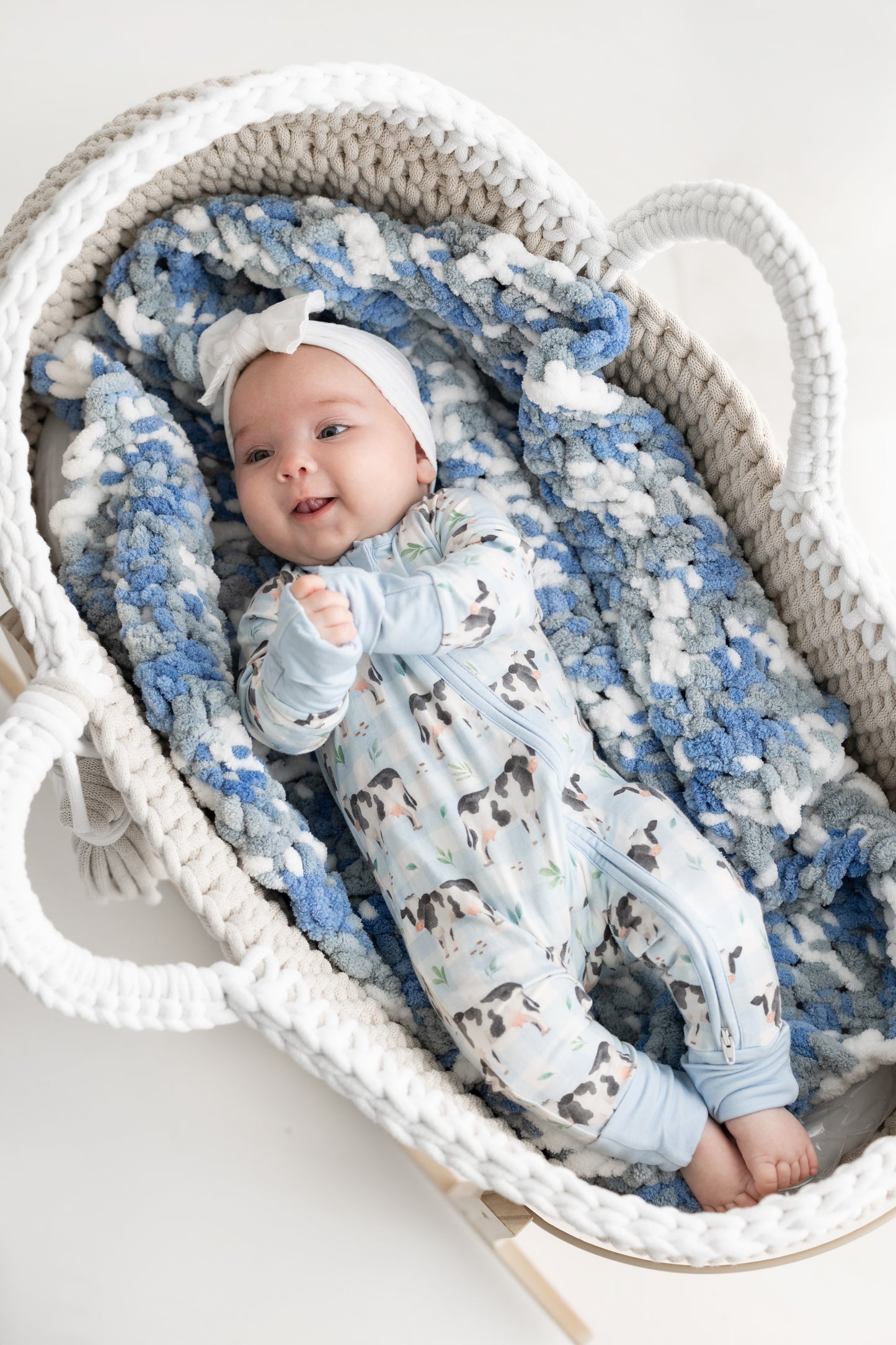 Moo-d for Cuddles π | Bamboo Zip Suit