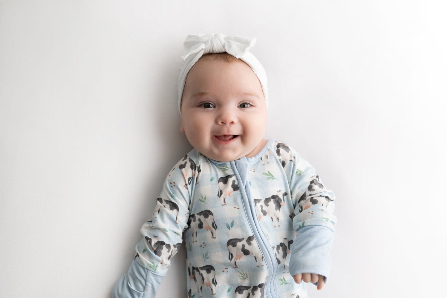 Moo-d for Cuddles π | Bamboo Zip Suit