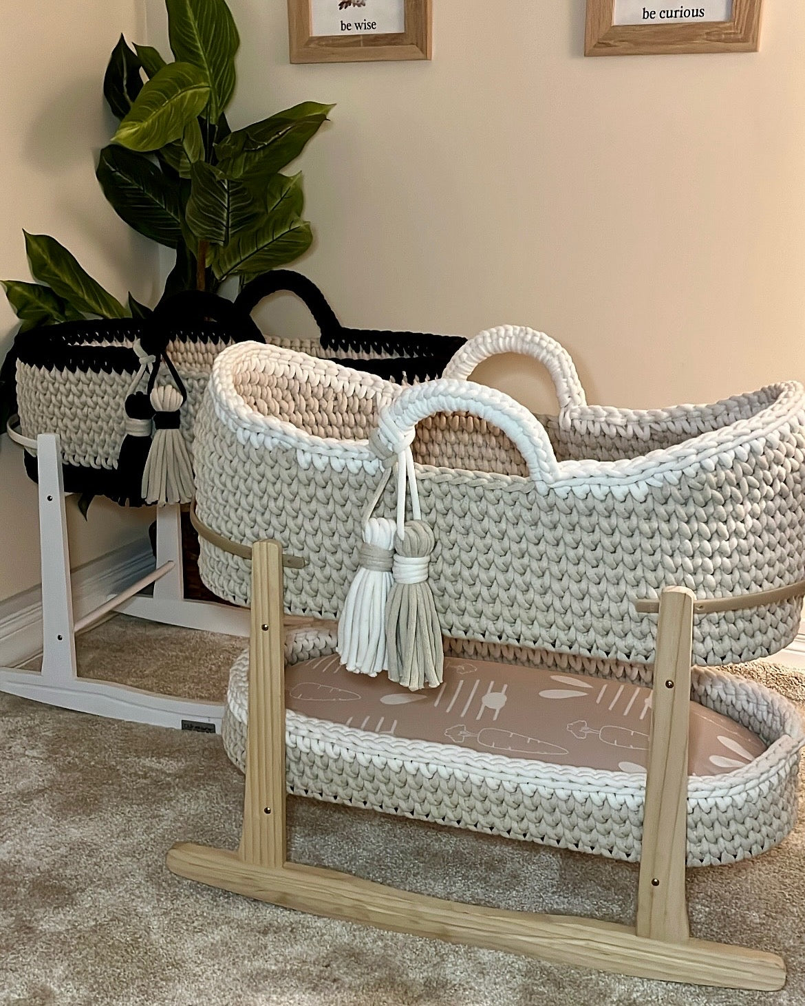 Crochet Moses Basket Set (Roisin Cronin)