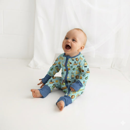 The Cutie Captain 🏴‍☠️ | Bamboo Zip Suit