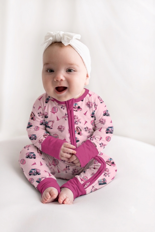 Little Miss Builder 👷🏽‍♀️ | Bamboo Zip Suit
