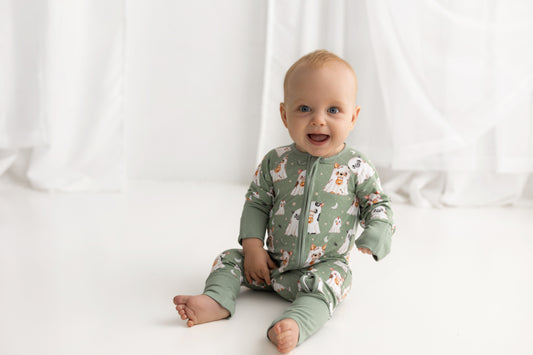 The Moo & The Boo 👻  | Bamboo Zip Suit
