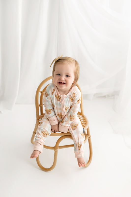 Highland Honey 🐮 | Bamboo Zip Suit